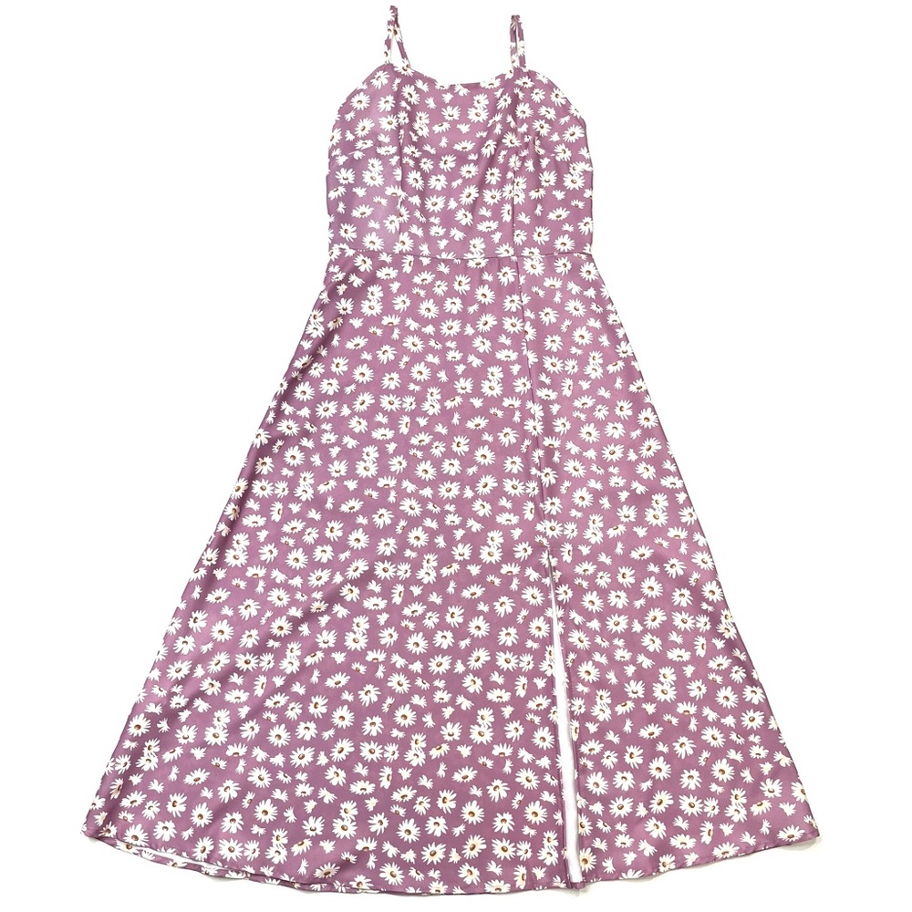 Daisy Purple Midi Dress Size M